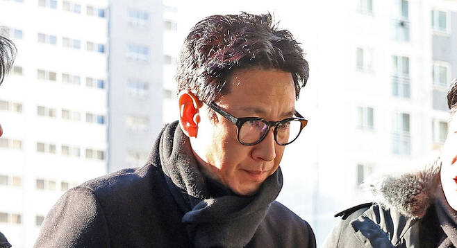 지난 23일 경찰에 출석한 배우 이선균. 연합뉴스