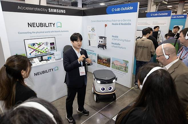 올 1월 개최됐던 ‘CES 2023’에 전시한 C랩 아웃사이드 스타트업 [삼성전자 제공]