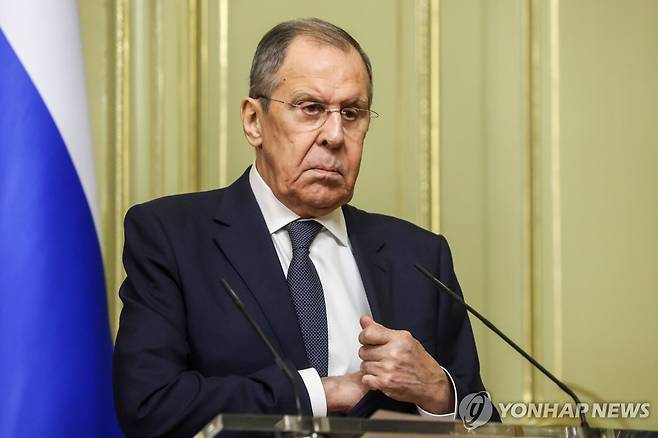 세르게이 라브로프 러시아 외무장관 [타스=연합뉴스 자료사진. 재판매 및 DB 금지]
