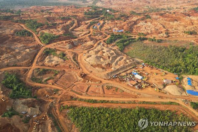 인도네시아 니켈 광산 인도네시아 술라웨시섬의 니켈 광산
[AFP 연합뉴스 자료사진. 재판매 및 DB 금지]