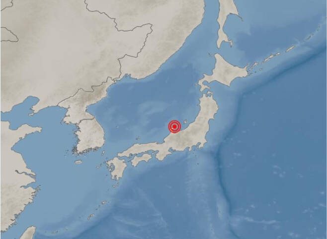 ⓒ기상청: 1일 오후 4시 10분쯤 일본 도야마현 도야마 북쪽 90㎞ 해역(위도: 37.50 N, 경도: 137.20 E)에서 규모 7.4 지진이 발생했다고 전했다.