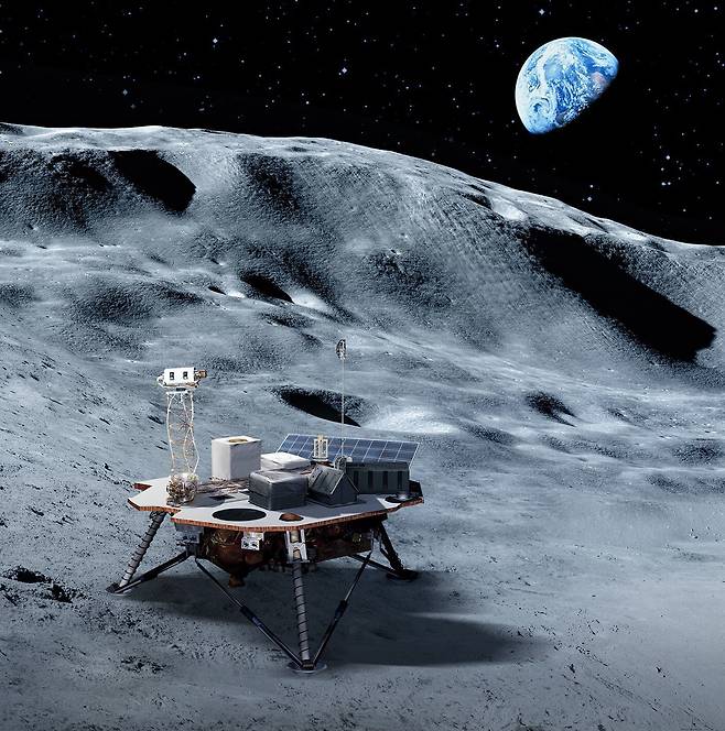 미국항공우주국(NASA)은 민간 착륙선에 달을 연구할 과학장비를 실어보낼 계획이다./NASA