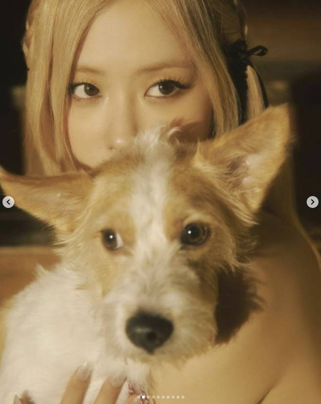 로제와 행크(사진=로제 인스타그램 캡처)