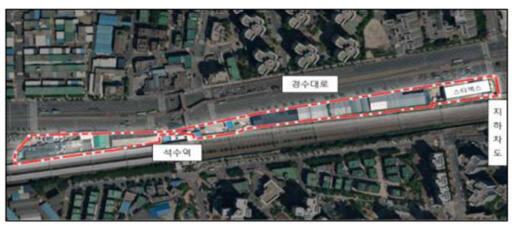 석수역 주변 도시개발사업 위치도. 안양시 제공