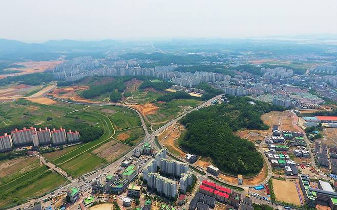 인천시 서구  검단신도시 전경.  인천도시공사