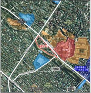 서울 도봉구 쌍문동 724번지 일대 위치도. 도봉구청 제공