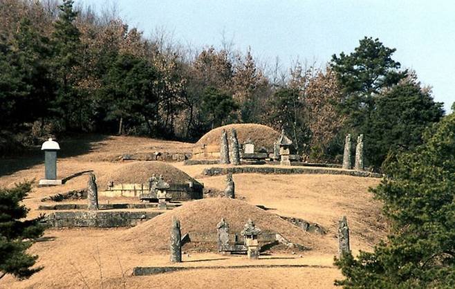 [음성=뉴시스] 음성 권근 삼대 묘소 및 신도비. (사진=문화재청 제공) photo@newsis.com *재판매 및 DB 금지