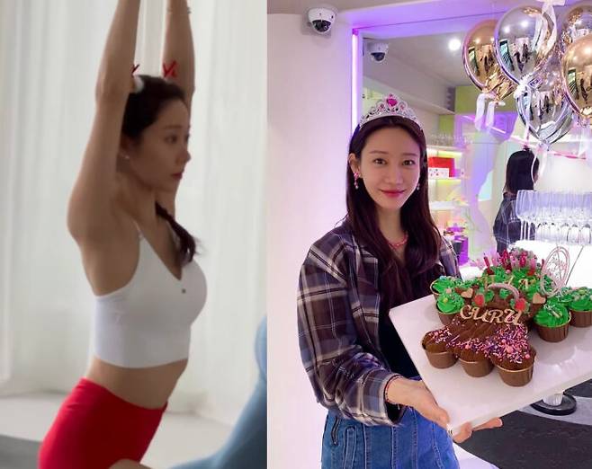 배우 한그루가 날씬하면서도 탄탄한 몸매를 뽐냈다. [사진=한그루 인스타그램 캡처]