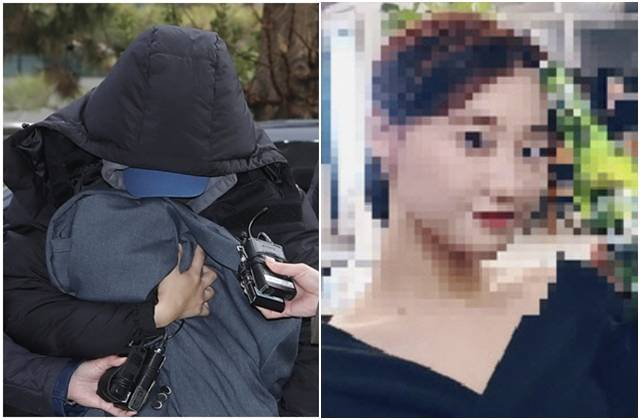 배우 고(故) 이선균씨를 협박해 수천만원을 뜯어낸 혐의를 받는 20대 여성 박모씨. 그의 영장실질심사 출석 모습(왼쪽 사진)과 온라인에 공개된 얼굴 사진. 뉴시스, 유튜브 채널 ‘카라큘라 범죄연구소’ 캡처