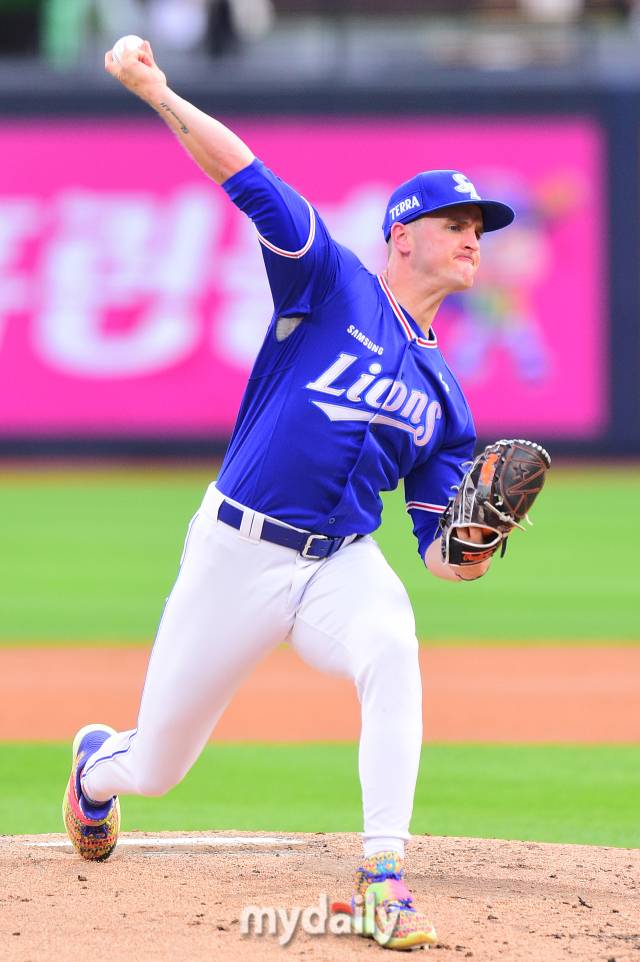 2022년 7월 14일 수원 kt위즈파크에서 진행된 '2022 프로야구' 삼성-kt. 뷰캐넌