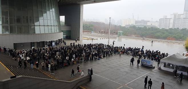 [서울=뉴시스] 국립중앙박물관 전시를 보기 위해 줄을 선 관람객들 모습 (사진=국립중앙박물관 제공) 2024.01.04. photo@newsis.com *재판매 및 DB 금지