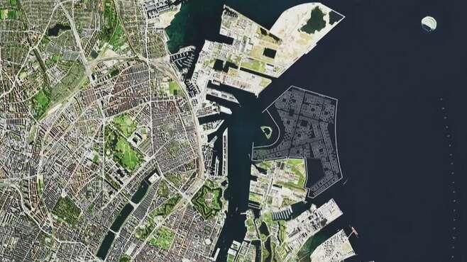 덴마크가 계획하고 있는 코펜하겐 인공섬 계획도/덴마크 정부