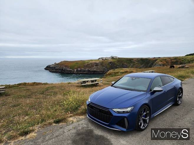 48v 하이브리드 시스템이 적용된 아우디 고성능 스포츠카 RS7 스포트백 /사진=박찬규 기자