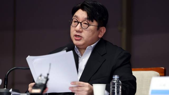 방시혁 하이브 의장의 모습. [연합]