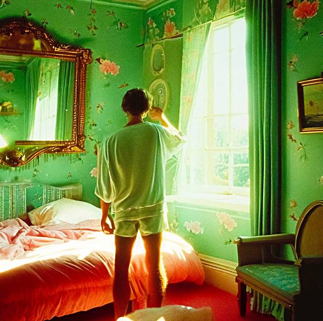 안준이 빙 이미지 크리에이터로 불러낸 AI사진, <Untitled #11, Good Morning, John> 2023/ 사진가 안준