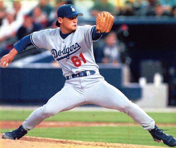 LA 다저스의 박찬호 ⓒ뉴스뱅크이미지