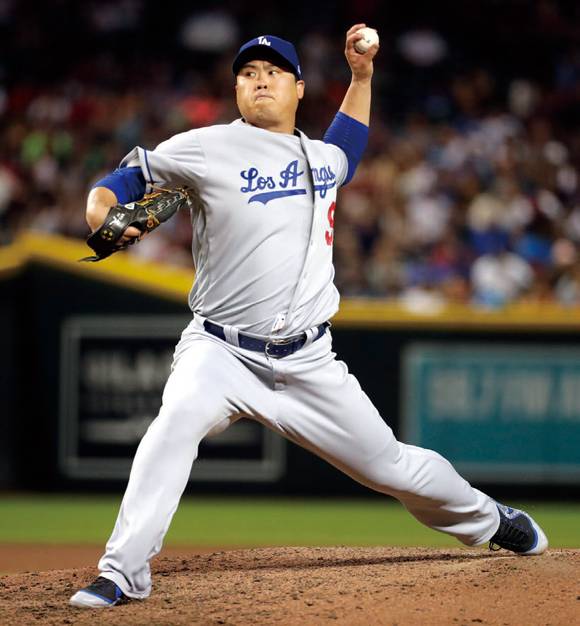 LA 다저스의 류현진 ⓒAP 연합