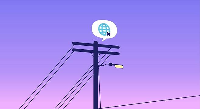 최근 초고속인터넷 끊김 현상이 소비자 사이에서 빈번하게 일어나고 있다.[일러스트=게티이미지뱅크·더스쿠프 포토]