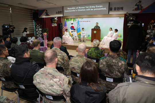 지난 5일 열린 경기 파주시 비무장지대(DMZ) 내 대성동초등학교 졸업식 장면. 국방일보 제공