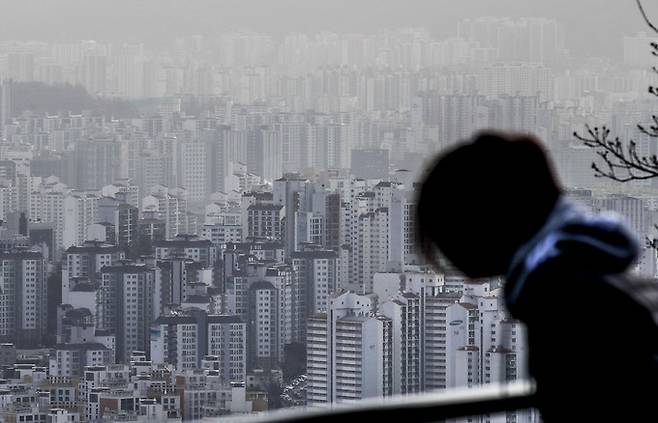 서울 남산에서 바라본 서울시내 아파트의 모습. 뉴시스