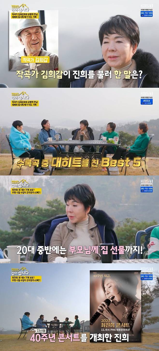 최진희 / 사진=KBS 1TV 박원숙의 같이 삽시다