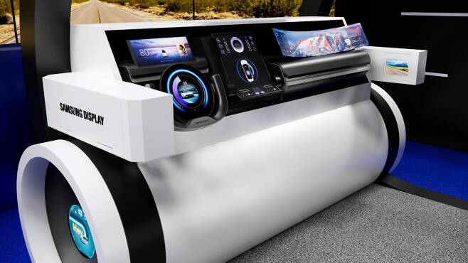 삼성디스플레이가 CES 2024에서 공개하는 차량용 OLED 데모 랜더 이미지 [삼성디스플레이 제공. 재판매 및 DB 금지]