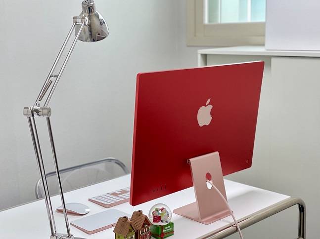 애플 아이맥 신제품./사진=백유진 기자 byj@