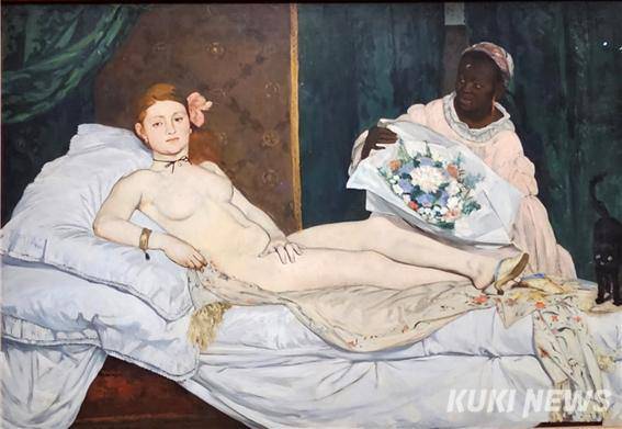 에두아르 마네, 올랭피아 Olympia, 1863년. 캔버스에 유채, 오르세 미술관