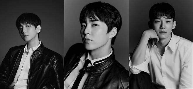 ▲ 백현, 시우민, 첸(왼쪽부터). 제공|&nbsp;아이앤비100