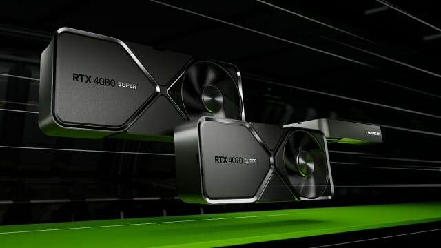 엔비디아가 9일 지포스 RTX 40 슈퍼 GPU 3종을 공개했다. (사진=엔비디아)