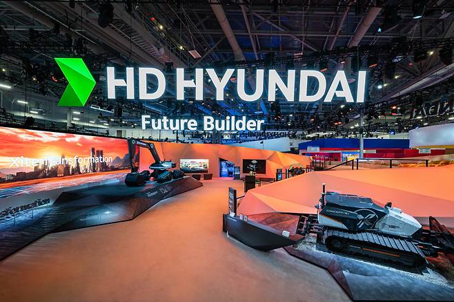 CES2024에 참석하는 HD현대 부스 전경. [HD현대 제공]