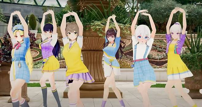 버추얼 걸그룹 이세계아이돌(출처 : 유튜브 채널 '왁타버스' 영상 캡처) *재판매 및 DB 금지