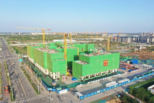 중국 후베이성의 한 아파트 공사현장. [사진=뉴시스]