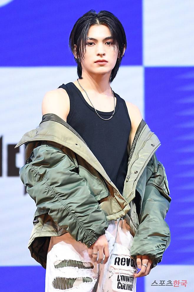 첫 번째 미니 앨범 'ALL OURS(올아워즈)' 데뷔 쇼케이스에 참석한 올아워즈 마사미. ⓒ이혜영 기자 lhy@hankooki.com