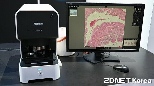 니콘 평면식 현미경 이클립스 Ui(ECLIPSE Ui). (사진=지디넷코리아)