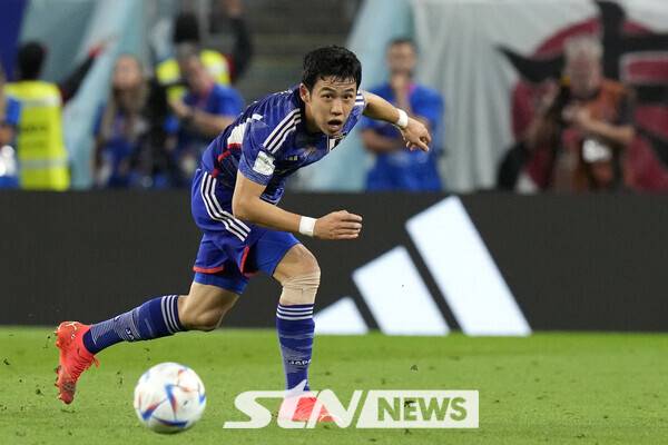 일본 대표팀 미드필더 엔도 와타루. 사진┃뉴시스/AP