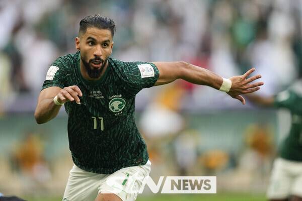 사우디 아라비아 공격수 살레흐 알셰흐리. 사진┃뉴시스/AP