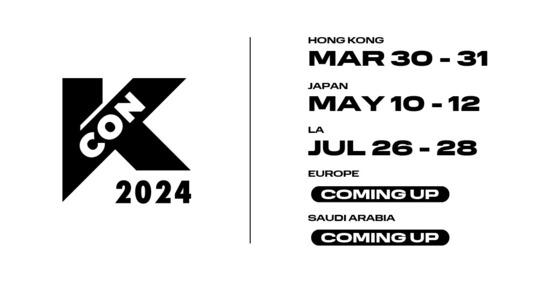 Schedule poster of KCON 2024 [CJ ENM]