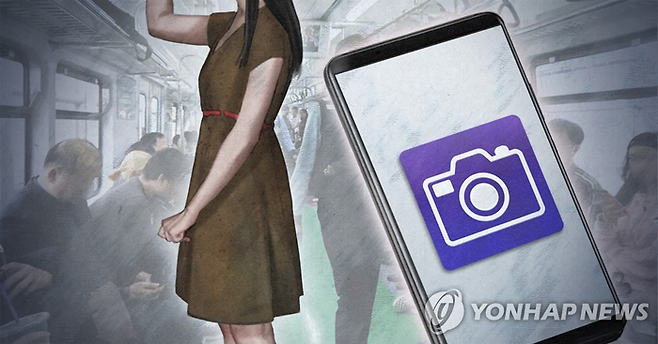 대중교통 몰카 이미지 [연합뉴스]