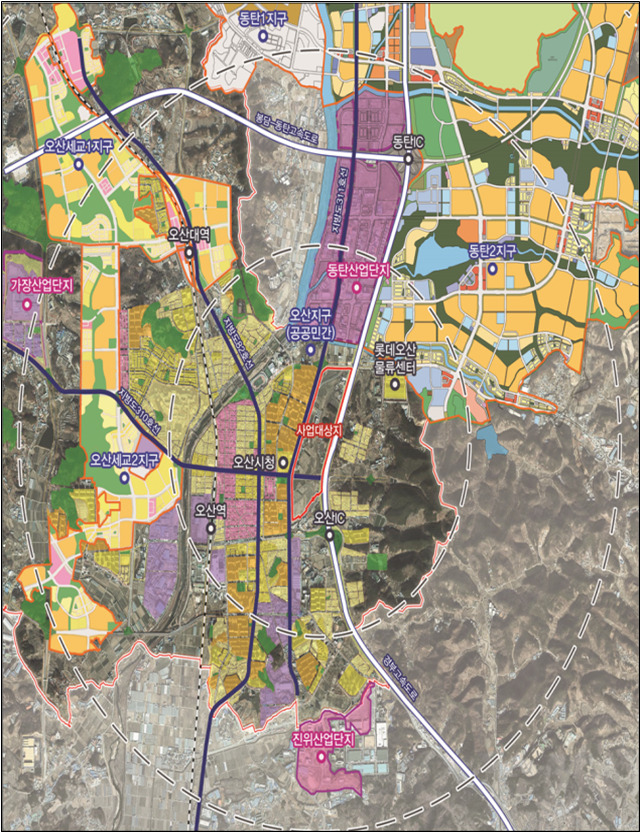 오산 운암뜰 AI시티 도시개발사업 위치도. / 자료제공=경기도