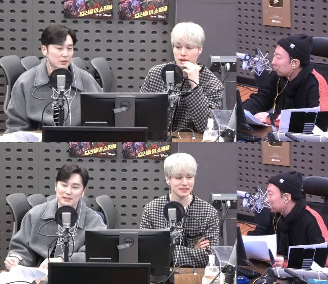 왼쪽부터 배우 서현우, 배우 이동욱, 개그맨 겸 가수 박명수. (KBS2 쿨FM 박명수의 라디오쇼 캡처)