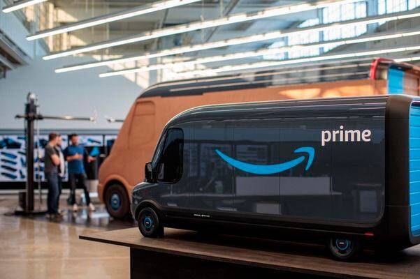 아마존 배송용 전기승합차 모형./조선DB