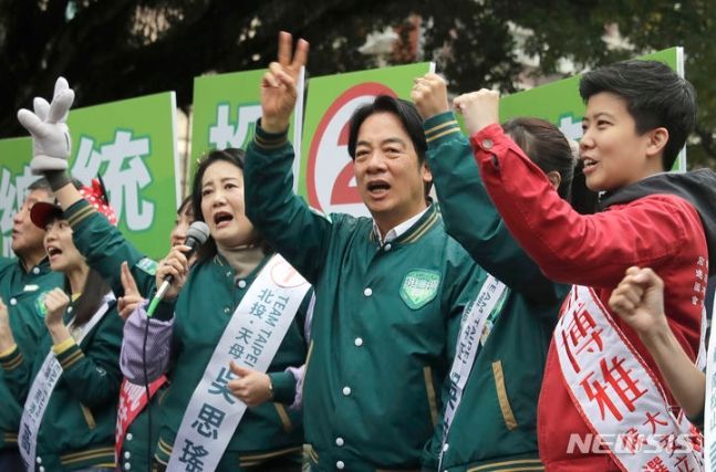 라이칭더 민진당 총통 후보ⓒAP/뉴시스