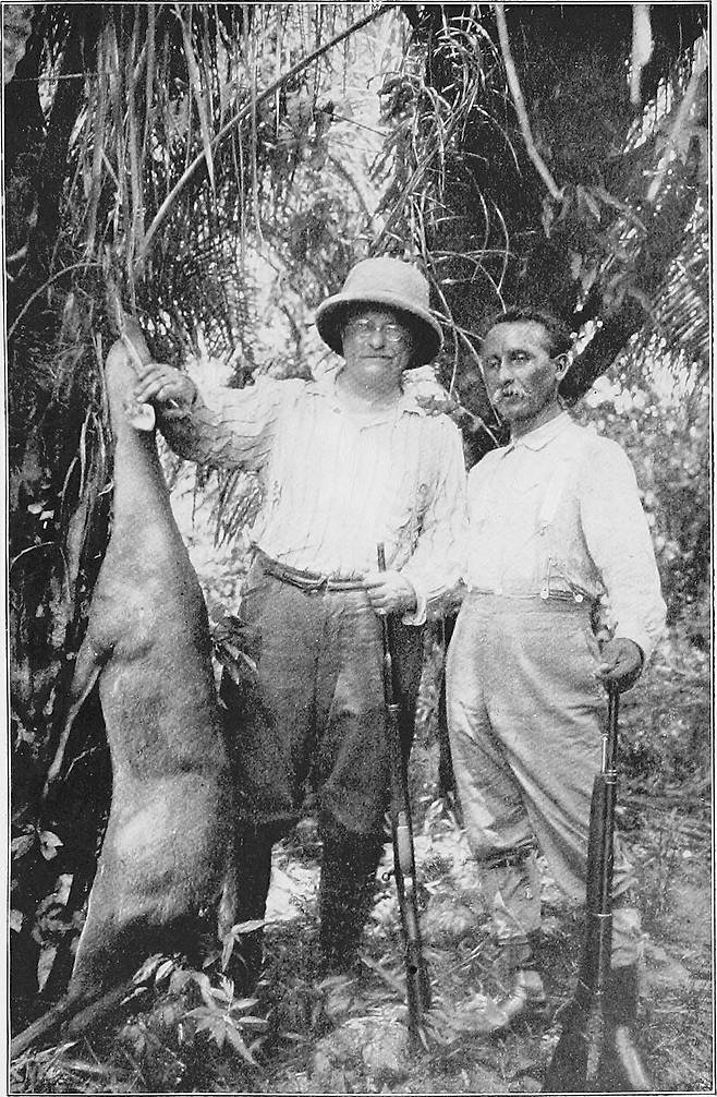 아마존 탐사 여행을 하는 시어도어 루즈벨트 대통령(왼쪽)과 칸디두 론돈 대령. 시어도어 루즈벨트 대통령 도서관 홈페이지