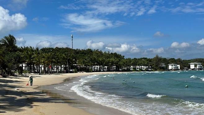 킹스웰 인근 프라이빗 비치.  /사진= 강예신 여행+ 기자