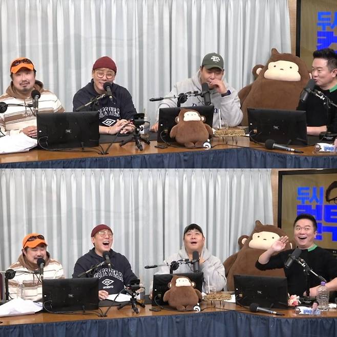 사진=왼쪽부터 강재준, 최성민, 문세윤, 김태균/SBS 파워FM ‘두시탈출 컬투쇼’ 캡처