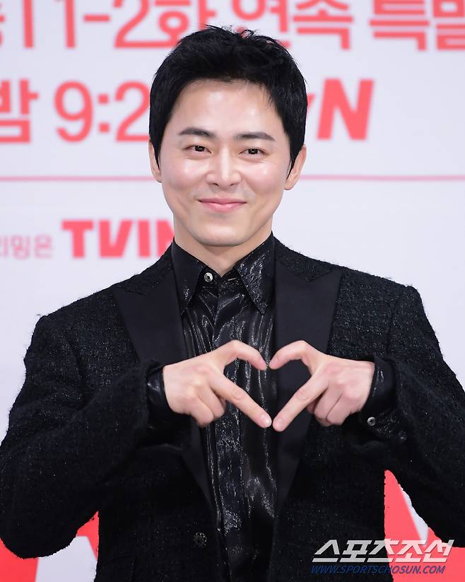 tvN 드라마 '세작, 매혹된 자들' 제작보고회가 16일 서울 신도림 라마다호텔에서 열렸다. 조정석이 포즈 취하고 있다. 정재근 기자 cjg@sportschosun.com/2024.1.16/