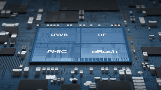 엑시노스 커넥트 U100은 UWB, RF,  eFlash 메모리, PMIC 등을 하나의 칩에 집적한 원-칩 솔루션이다.(사진=삼성전자)