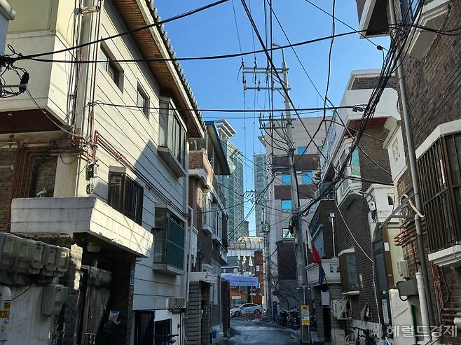 서울 광진구 자양4동 일대 주택가 모습. 신혜원 기자