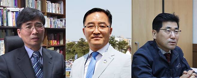 [광주=뉴시스] 2024 자랑스러운 전남대 경영대인에 선정된 홍덕기(사진 좌측부터)·김준영·윤기안씨. (사진 = 전남대 제공) 2024.01.17. photo@newsis.com *재판매 및 DB 금지